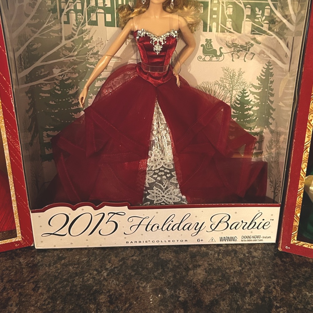 Barbie Red and Silver Holiday Decor Gown